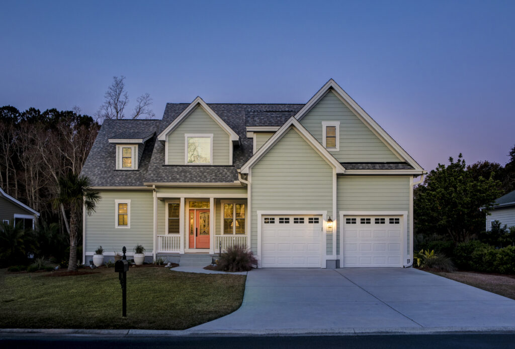 A well-painted home after the owner searched for "exterior painting contractors near me" and hired a contractor. 