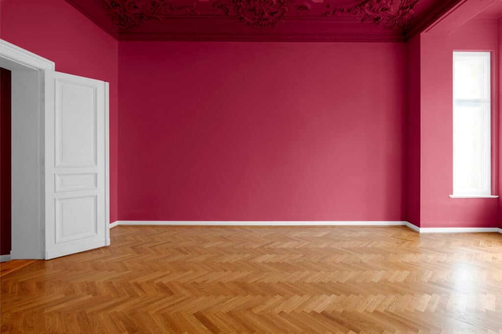 A beautifully painted and luminous kitchen space, showcasing the results of effective cleaning and preparation techniques, emphasizing how to clean walls properly before and after painting.