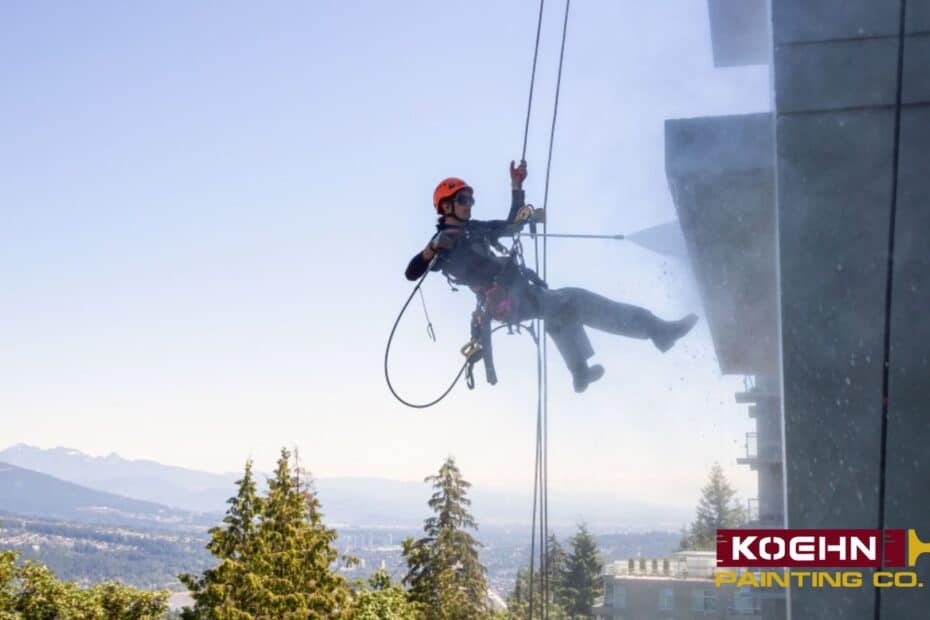 Commercial power washing