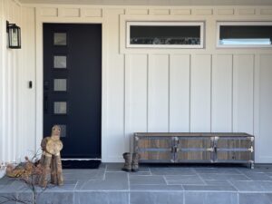 A door painted by a Wichita painting contractor to increase home value.