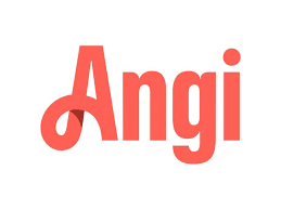 The Angi logo, where one can also review the different house painters Wichita KS offers.